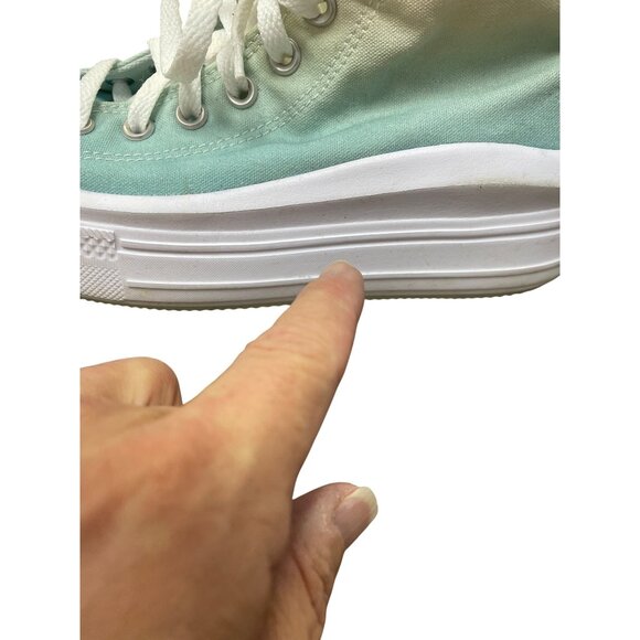 Converse Chuck Taylor womans Monie Hi "Ombre' Dew white High Sneakers SZ 9 - Picture 14 of 16